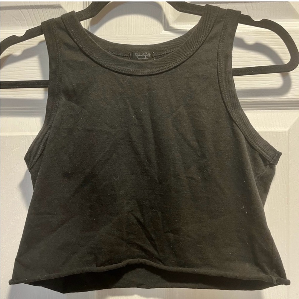 Brandy Melville Black Sleeveless Crop Top